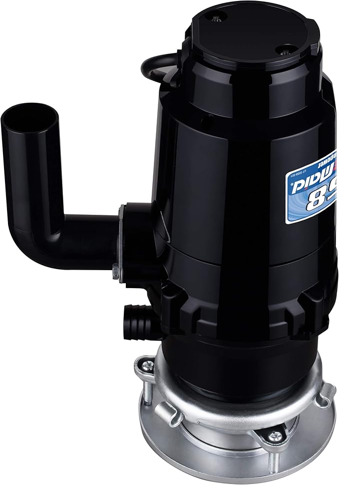 Waste Maid 10-US-WM-058-3B Garbage Disposal Anti-Jam Stainless Steel Food Waste Grinding System, 1/2 HP Economy, Black-Ruum Studio Home