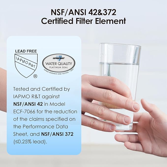 Waterdrop NSF/ANSI 42&372 Standard Gravity Water Filter, Replacement for Berkey® BB9-2® Black Filters & PF-2® Fluoride Filters, Berkey® Gravity Water Filter System and Waterdrop King Tank Series-Ruum Studio Home