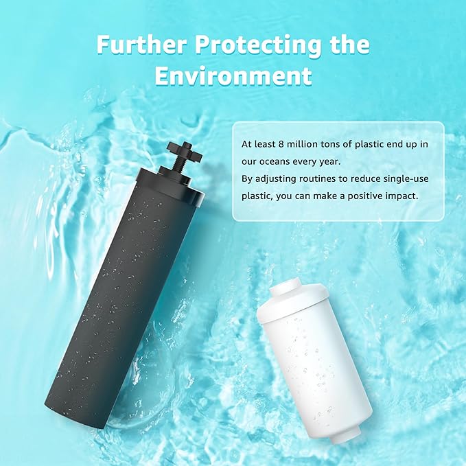 AQUACREST NSF/ANSI 42&372 Standard Water Filter, Replacement for Berkey® Gravity Water Filter System, Berkey® BB9-2® Black Filters & PF-2® Fluoride Filters-Ruum Studio Home