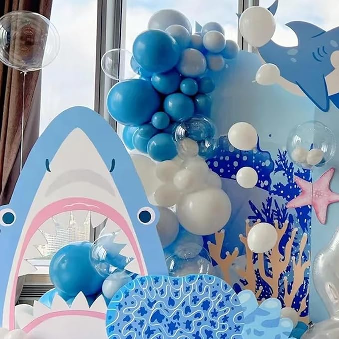 130pcs Blue Balloons Different Sizes 18" 12" 10" 5" Matte Blue Latex Balloon Garland Arch Kit for Birthday Baby Shower Graduation Wedding Gender Reveal Anniversary Party Decorations-Ruum Studio Home