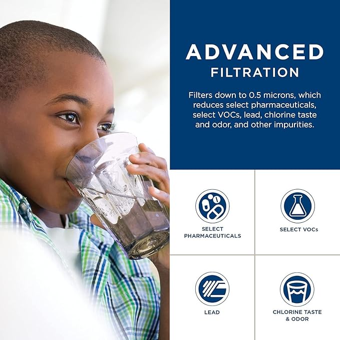 GE FQK1K Under Sink Water Filter | Replacement for Water Filtration System | Easy Install | Reduces Sediment, Rust & Other Impurities from Water | Replace Every 6 Months for Best Results | 1 Filter-Ruum Studio Home