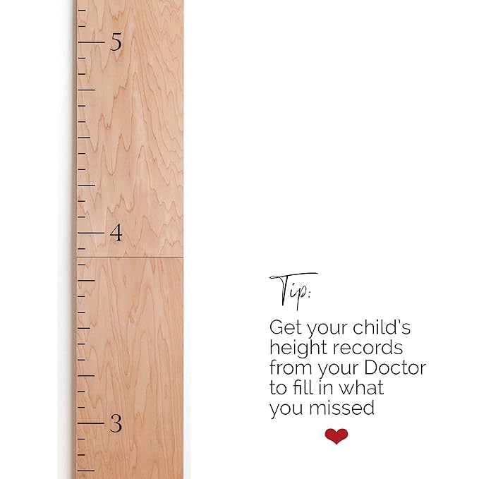Wood Growth Chart for Wall - Growth Chart Wood Growth Chart for Kids Wooden Ruler Growth Chart Child Height Wall Chart Grow Chart for Wall Kids Wall Ruler Height Chart-Modern Natural-Ruum Studio Home