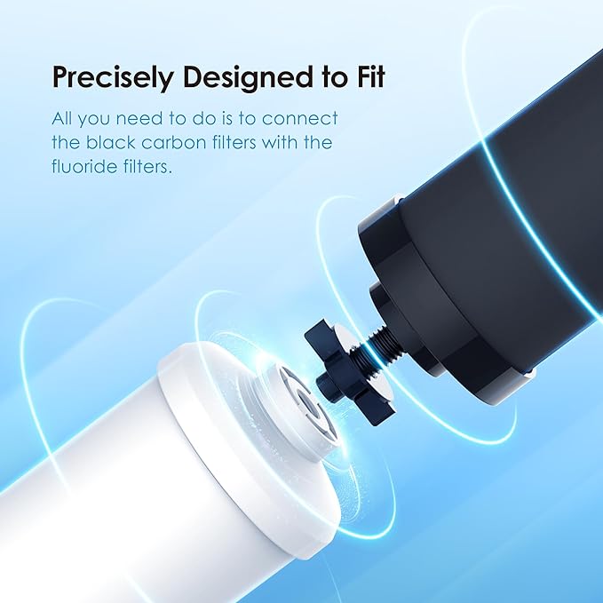 Waterdrop NSF/ANSI 42&372 Standard Gravity Water Filter, Replacement for Berkey® BB9-2® Black Filters & PF-2® Fluoride Filters, Berkey® Gravity Water Filter System and Waterdrop King Tank Series-Ruum Studio Home