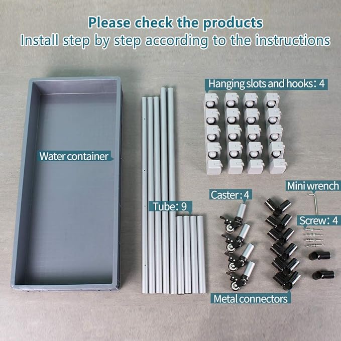 broom and mop holder put wet mops movable Commercial mop rack cleaning tool cart storage for garden garage organizer mop drain rack-Ruum Studio Home