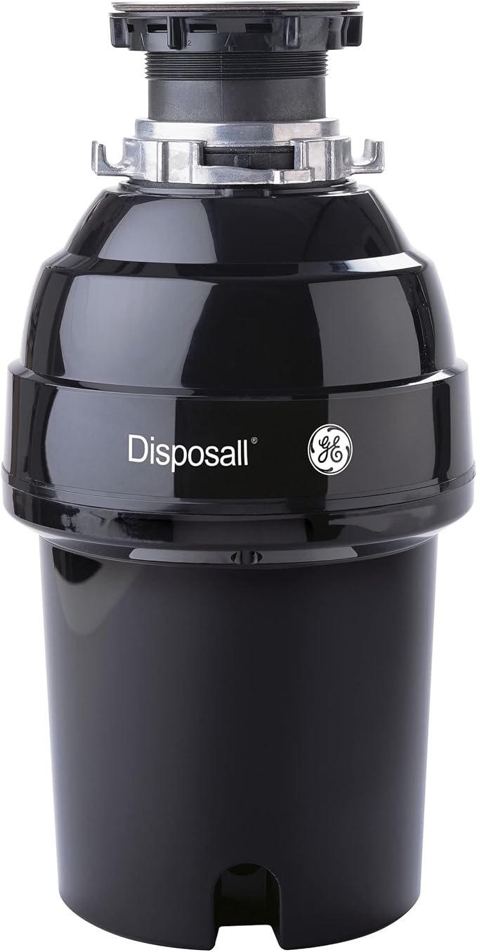 GE Disposall Continuous Feed 1 Horsepower Motor Garbage Disposer, Good for Grinding: Cooked Meat, Beans, & Seeds, Easy Install Kit, Non-Corded, Recommended Families of 4 or More, GFC1020N-Ruum Studio Home