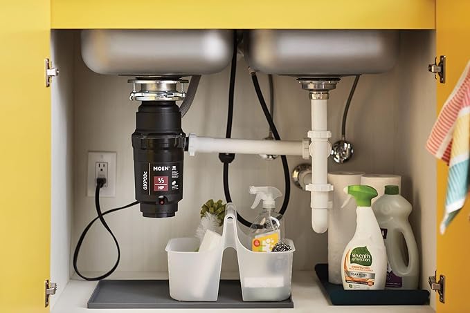Moen Lite Series PRO Compact Continuous Feed Garbage Disposal for Kitchen Sink with Power Cord, GXP33C-Ruum Studio Home