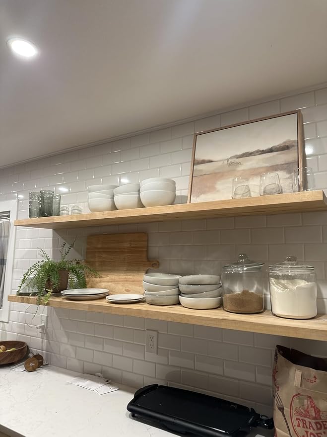 Hidden Shelf Brackets , Floating Shelf Bracket ( Additional Brackets -NO Kits) 38 Inch -2 Pcs-Ruum Studio Home
