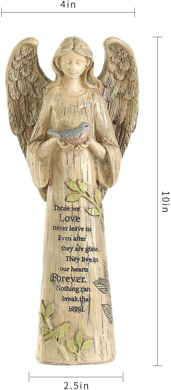 Topadorn Garden Statuary Outdoor Praying Angel Resin Figurines,Angel Collectible Sculptures,10" H-Ruum Studio Home