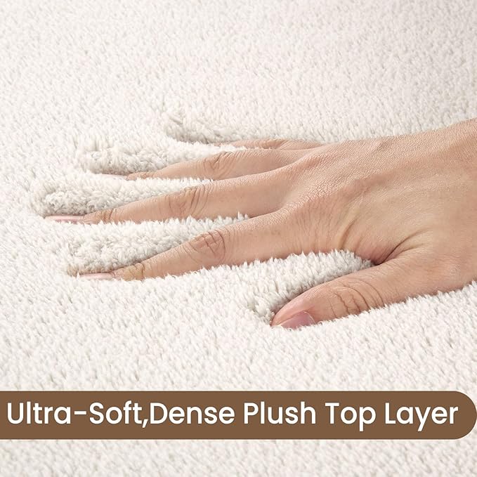 Sour Lemon 9x12 Area Rugs for Living Room, Soft Large Area Rug Fluffy Rugs for Bedroom,Machine Washable Area Rug Non Slip Carpet Rug for Living Room Playroom Kids Room Home Decor-Ruum Studio Home
