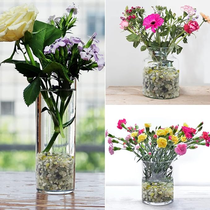 5LB Succulent and Cactus Pebbles, 1/5 Inch Jade Natural Decorative Polished Stones, River Rocks for Plants, Vases and Outdoor Gardening-Ruum Studio Home