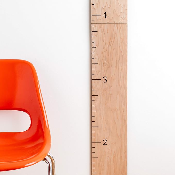 Wood Growth Chart for Wall - Growth Chart Wood Growth Chart for Kids Wooden Ruler Growth Chart Child Height Wall Chart Grow Chart for Wall Kids Wall Ruler Height Chart-Modern Natural-Ruum Studio Home