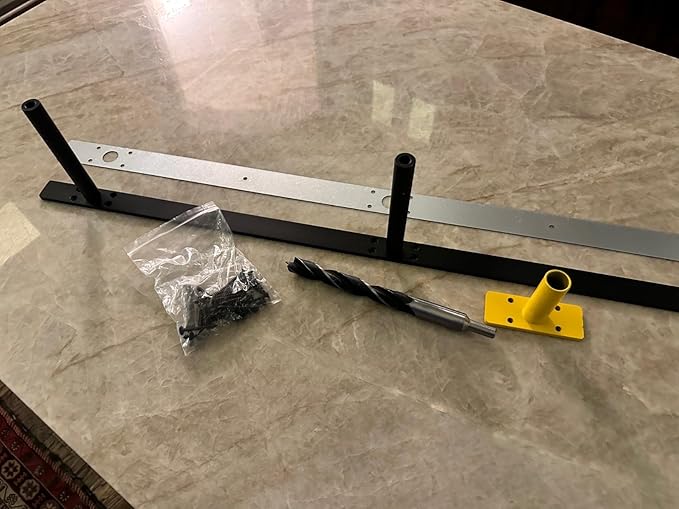 38'' Heavy-Duty Floating Shelf Bracket, Hidden Shelf Bracket for Fireplace Racks and Shelves, if Installed on Studs, max Load of 210 pounds, 38 inches (with Ease kit)-Ruum Studio Home