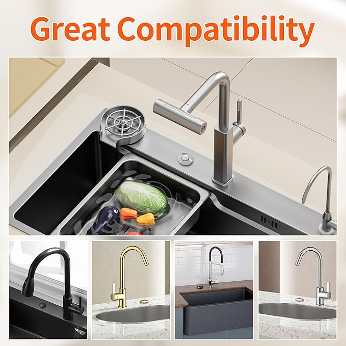 Joinfworld Garbage Disposal Button Kit, Garbage Disposal Air Switch Kit Sink Top Switch for Garbage Disposal Brushed Nickel Stainless Steel LONG 2.6" Air Switch Button - UL Listed-Ruum Studio Home