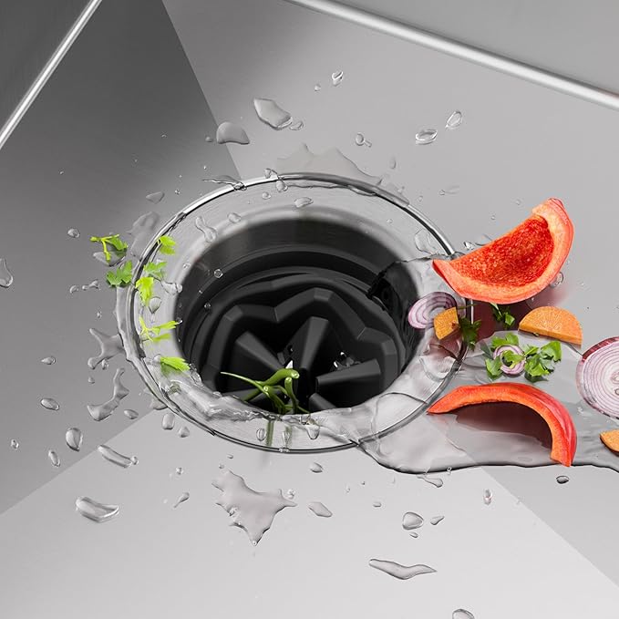 KRAUS® WasteGuard™ High-Speed 1/2 HP Continuous Feed Ultra-Quiet Motor Garbage Disposal with Power Cord and Flange Included and Universal Mount-Ruum Studio Home