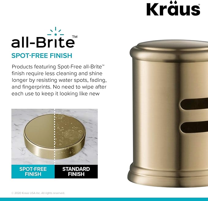 KRAUS Dishwasher Air Gap in Spot Free Antique Champagne Bronze, KAG-2SFACB-Ruum Studio Home