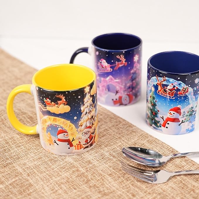 12-Pack 11oz Sublimation Blanks Mugs, White Ceramic Coffee Cups in white gift box, Bulk Set with Gift Boxes, for Heat Press Designs-Ruum Studio Home