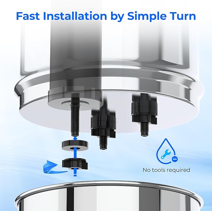 Waterdrop NSF/ANSI 42&372 Certified Water Filter, for Berkey® BB9-2® Black Filters, Berkey® Gravity Water Filter System and Waterdrop King Tank Series Travel, (Pack of 3)-Ruum Studio Home