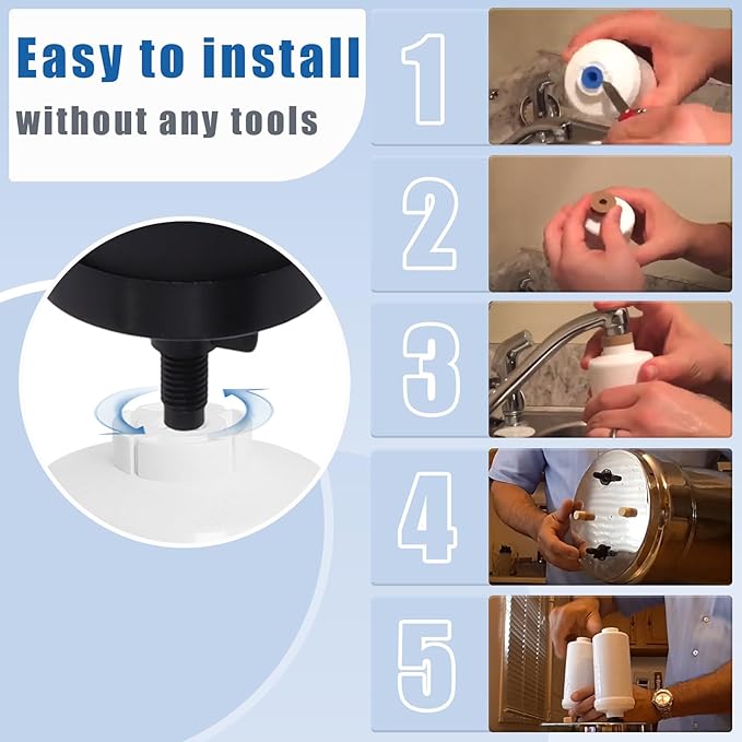 Water Filter Replacement Compatible with Berkeyy Black Filters & PF 2 Fluoride Filters Gravity Water Filter System by NSF/ANSI 42 Certified, 2 Packs Combo water filtration replacement-Ruum Studio Home