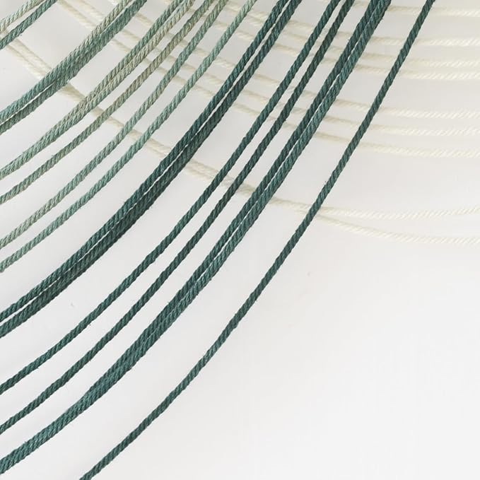 Macrame Wall Hanging Green Yarn Art Dip-Dye Boho Wall Decor Fiber Wall Art Craftsmanship Home Decor 57" W x 39" L-Ruum Studio Home