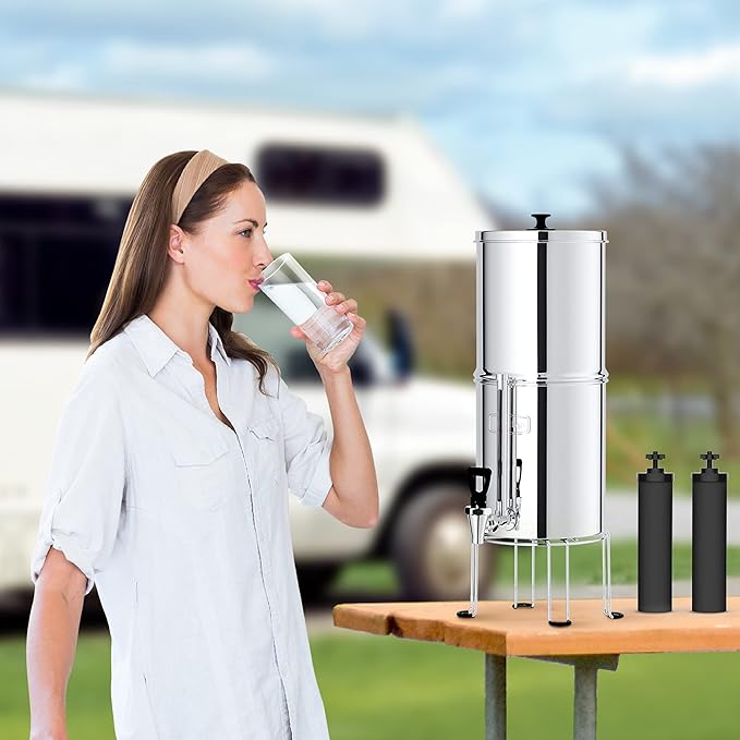 Waterdrop Upgrade NSF/ANSI 372 Certified Water Filter, Silver Ions Added, Replacement for Berkey® BB9-2® Black Filters, Berkey® Gravity Water Filter System and Waterdrop King Tank Series-Ruum Studio Home