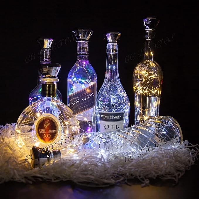 ZNYCYE Solar Wine Bottle Lights Outdoor, Cork Lights for Wine Bottles Waterproof, Perfet for Wedding Party Garden Patio Pathway Decor, Suitable for Most Wine Bottle Mouths-Warm White (8 Pack)-Ruum Studio Home