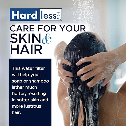 Hardless NG4L Whole House Water Filter- Salt-Free Softening Device - Reduces Limescale, Sediment & More - Compact, Easy to Install- Comes w/ 3/4" Inlet/Outlet - Filtration System for Extra Hard Water-Ruum Studio Home
