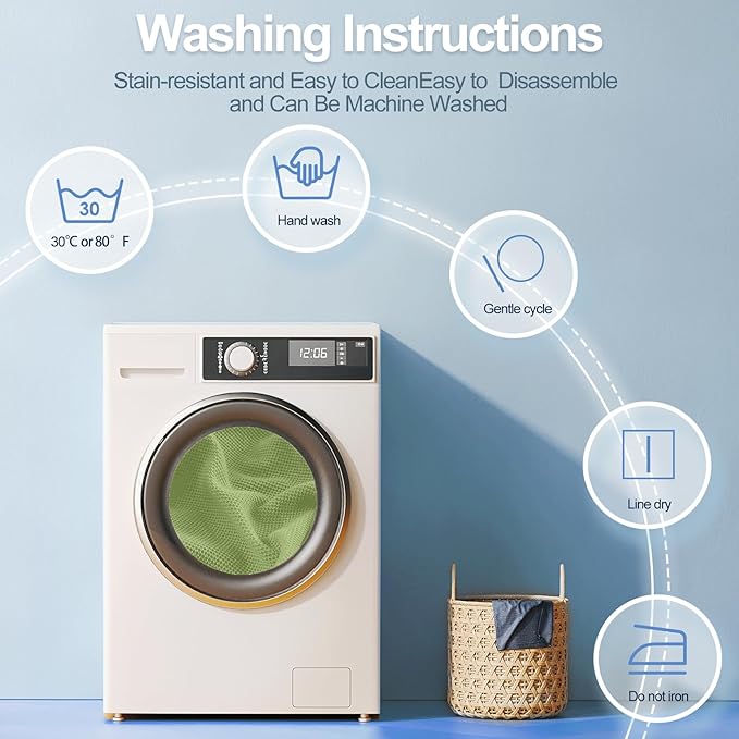 Couch Cushion Covers Individual Large Super Stretch Chenille (Softer Version) Sofa Cushion Covers, Couch Seat Covers Couch Slipcovers Furniture Protector (3PC, Green)-Ruum Studio Home