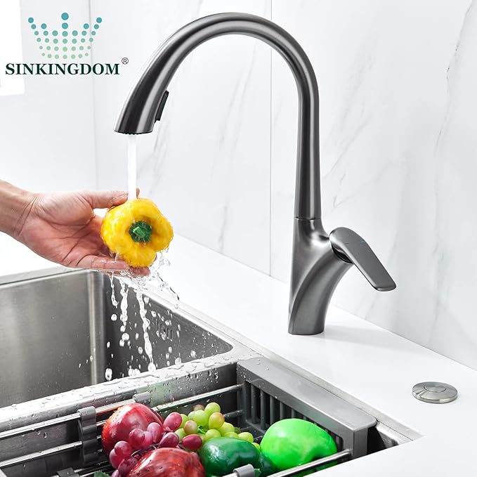 Garbage Disposal SinkTop Air Switch Kit with Stainless Steel Button,Brushed Nickel-Ruum Studio Home