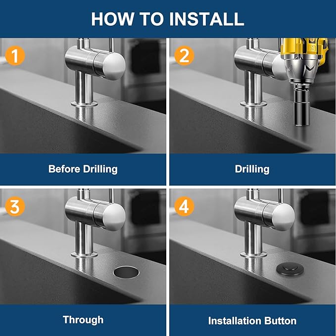 Dual Outlet Garbage Disposal Air Switch Kit, UL Listed Sink Top Air Switch for Food Waste Disposal, 3.58” Extra Long Air Button, Black Stainless Steel-Ruum Studio Home