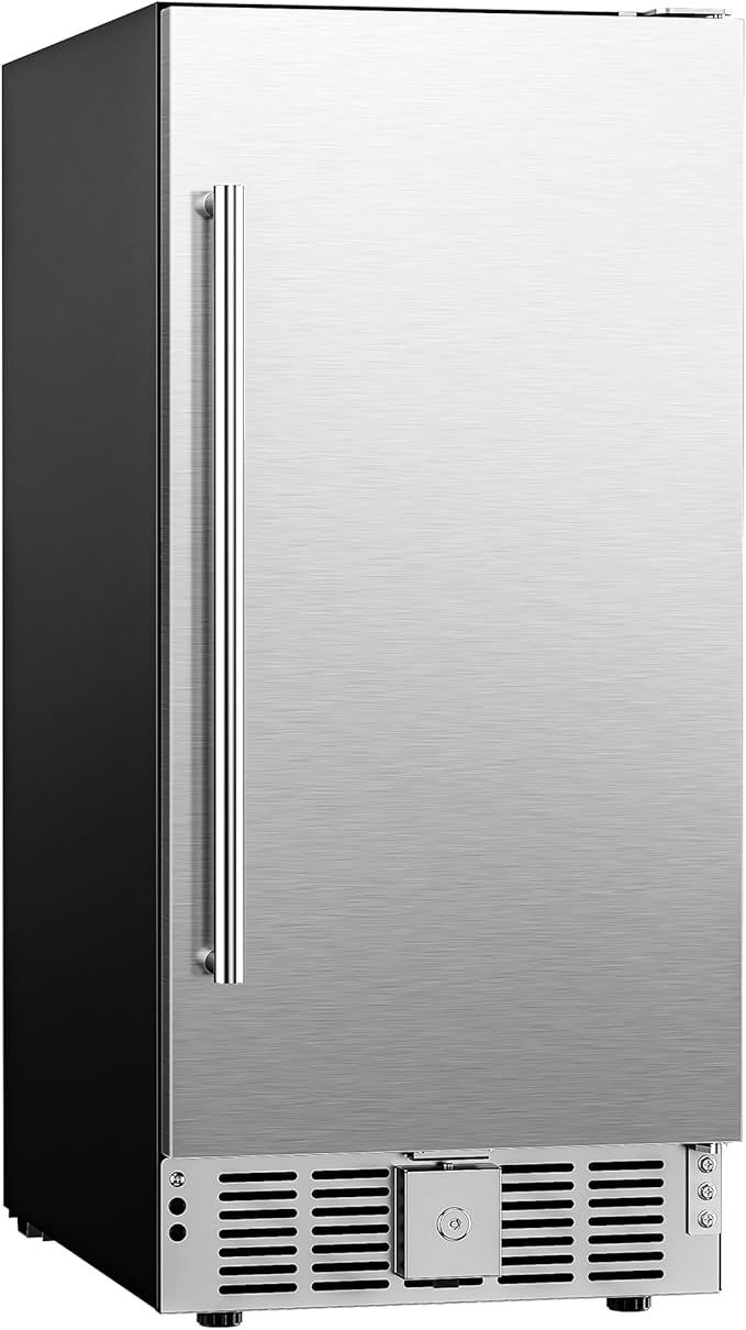 EUHOMY Beverage Refrigerator 15 Inch, Under Counter 127 Can Beverage Fridge with Stainless Steel Door, Beverage Cooler Built-in and Undercounter Drink Fridge - Soda Cola-Ruum Studio Home