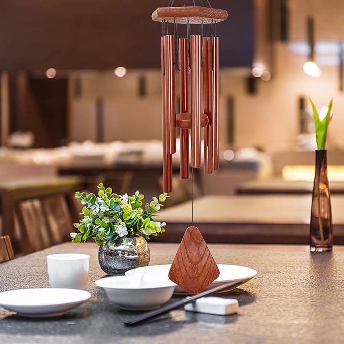 Wind Chimes for Outside, Wind Chimes Outdoor, Windchimes with 6 Tubes for Wedding,Mother's Day and Other Holidy Gifts-Ruum Studio Home