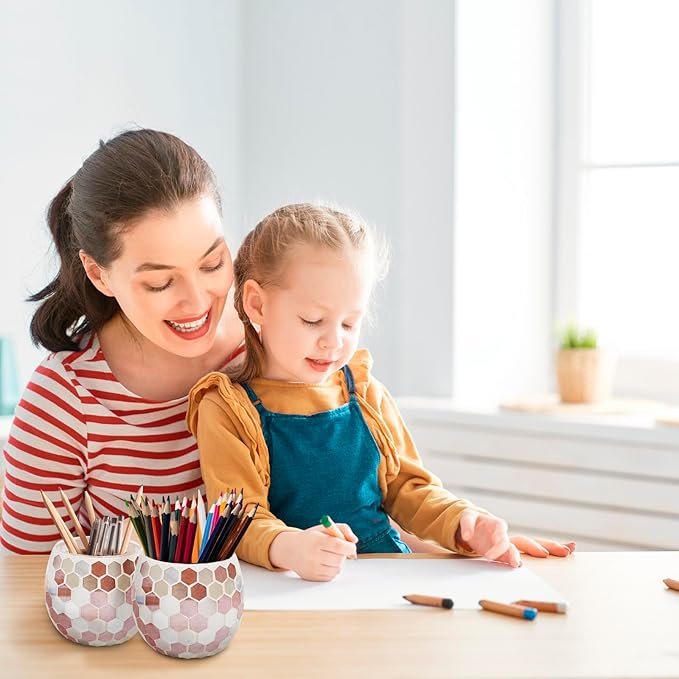 Votive Candle Holder Tea Lights - Glass Candle Holders, Mosaic Tealight Candle Holder, Candle Jar Cup for Wedding Centerpiece Party Table Decorations, Valentines Day Decor-Ruum Studio Home