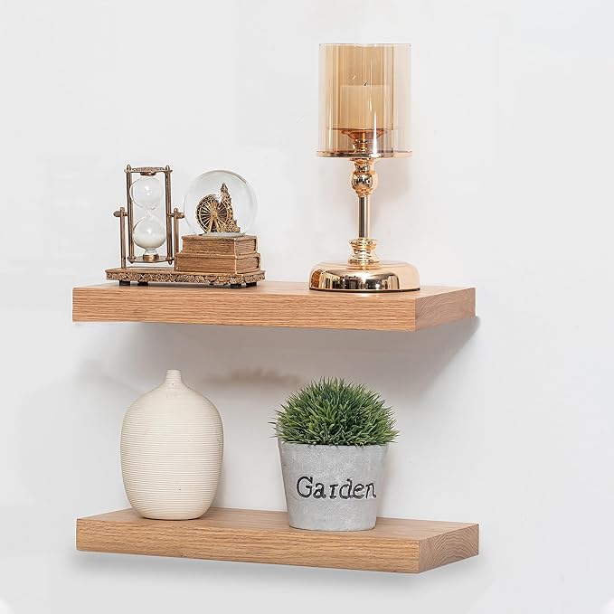 Hidden Shelf Brackets , Floating Shelf Bracket (Additional Brackets -NO Kits) 16 Inch -2 Pcs-Ruum Studio Home