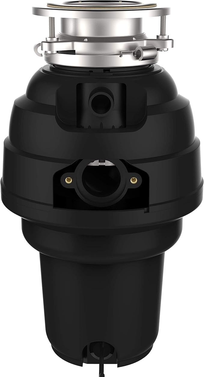 Waste Maid 10-US-WM-658-3B Garbage Disposal Anti-Jam Stainless Steel Food Waste Grinding System, 1-1/4 HP Premium, Black-Ruum Studio Home