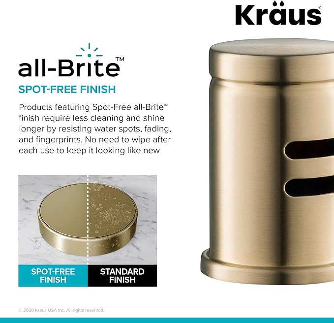 KRAUS Dishwasher Air Gap in Spot Free Antique Champagne Bronze, KAG-1SFACB-Ruum Studio Home