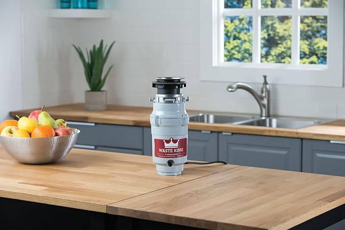 Waste King Garbage Disposal for Kitchen Sink with Power Cord, L-1001-Ruum Studio Home