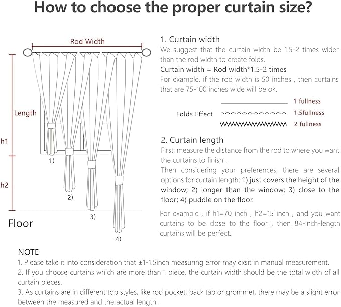 Joydeco Linen Curtains 72 Inch Length 2 Panel Sets,Light Filtering Curtains for Bedroom 52 Inch Wide Living Room Drapes with Back Tabs & Rod Pockets (W52 x L72 Inch, Ecru)-Ruum Studio Home