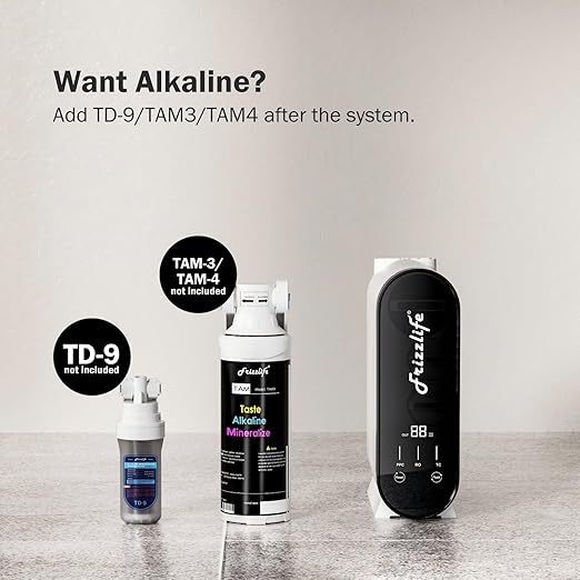 Frizzlife RO Reverse Osmosis Water Filtration System - 600 GPD Fast Flow Under Sink RO Water Filter, Tankless, Reduces TDS, 11 Stage, 2:1 Pure to Drain, Compact, BPA Free, PX600-Ruum Studio Home