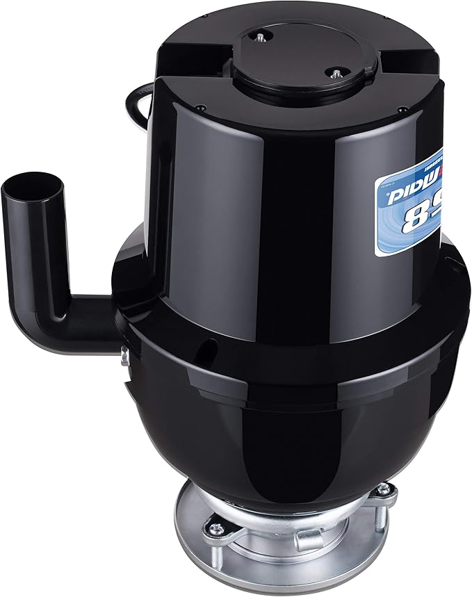 Waste Maid 10-US-WM-458-3B Garbage Disposal Anti-Jam Stainless Steel Food Waste Grinding System, 3/4 HP Deluxe, Black-Ruum Studio Home