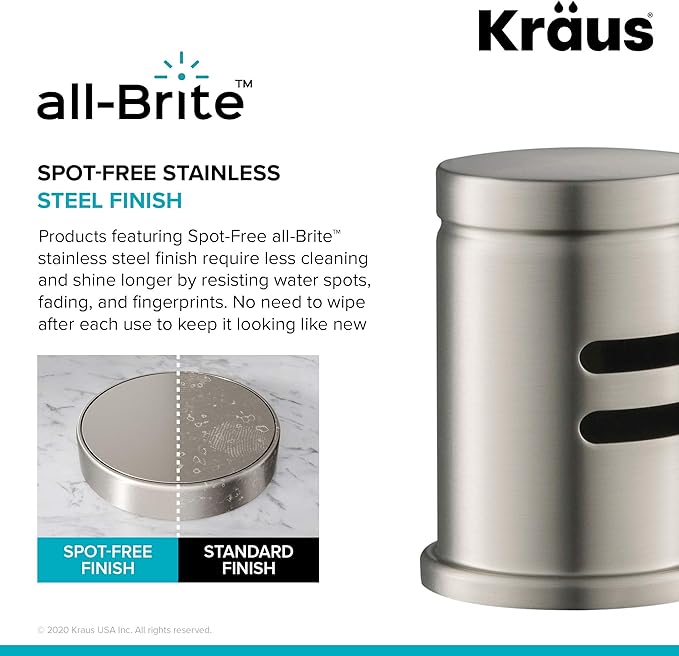 KRAUS Dishwasher Air Gap in Spot Free All-Brite™ Stainless Steel, KAG-1SFS-Ruum Studio Home