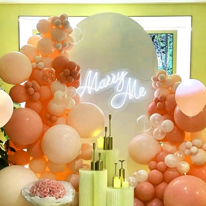 130pcs Peach Balloons Different Sizes 18" 12" 10" 5" Pastel Orange Latex Balloon Garland Arch Kit for Birthday Baby Shower Graduation Wedding Gender Reveal Anniversary Party Decorations-Ruum Studio Home