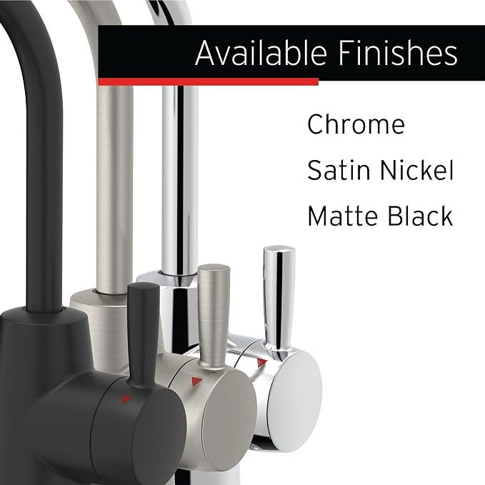 InSinkErator Stainless Steel Tank, H250MBLK-SS HOT250 System, Single-Handle Matte Black Faucet with 2/3-Gallon Instant Hot Water Dispenser-Ruum Studio Home