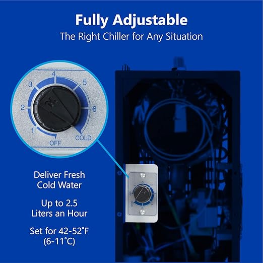 Express Water Universal Chiller Cooling System for Water Filters – Compatible with Reverse Osmosis Filtration Systems – Includes ¼” Quick Connect Set-Up-Ruum Studio Home