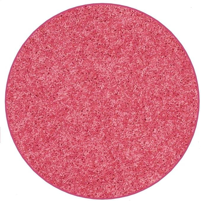 KOECKRITZ Soft and Colorful Kids Classroom Area Rugs (Passes Flammability Pill Test) Many Sizes and Bright Colors to Select from (8' Round, Glamour)-Ruum Studio Home