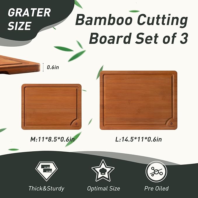 Bamboo Cutting Board Set Non Slip Feet Over Sink Day Gifts Best Mama Mommy Bonus Busy Mom Ever Christmas Xmas Birthday Law Step Stepmom Stepmother Who Have Everything Good Unique Useful Present-Ruum Studio Home