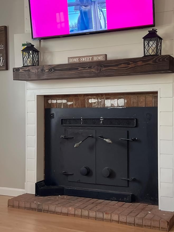 38'' Heavy-Duty Floating Shelf Bracket, Hidden Shelf Bracket for Fireplace Racks and Shelves, if Installed on Studs, max Load of 210 pounds, 38 inches (with Ease kit)-Ruum Studio Home
