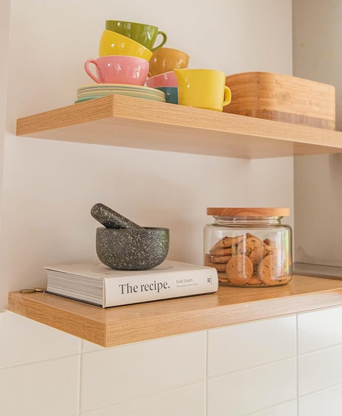 Hidden Shelf Brackets , Floating Shelf Bracket ( Additional Brackets -NO Kits) 38 Inch -2 Pcs-Ruum Studio Home