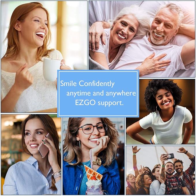 EZGO 10 Pack Teeth Whitening Gel Refills 22% Bleaching Gel, No Sensitive Teeth Whitener, Great for Sensitive Tooth Whitening, Carbamide Peroxide Teeth Whitening Gel, Mint Flavor (10X 5ML)-Ruum Studio Home