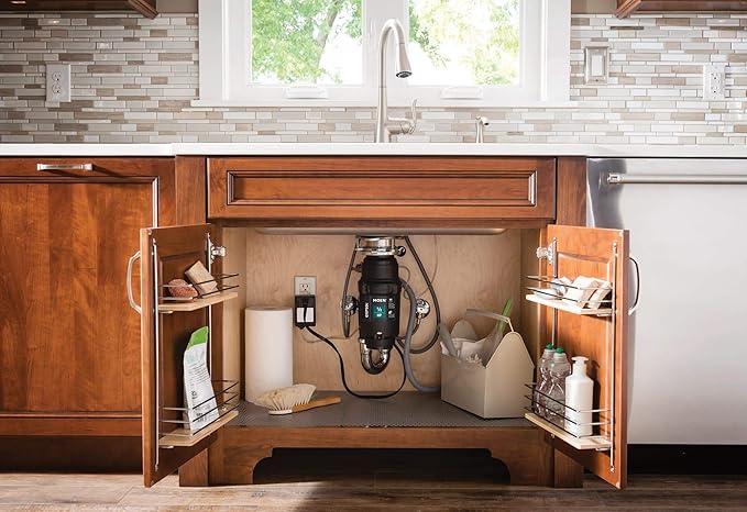 Moen Prep Series PRO Continuous Feed Compact Garbage Disposal for Kitchen Sink with Power Cord, GXP50C-Ruum Studio Home