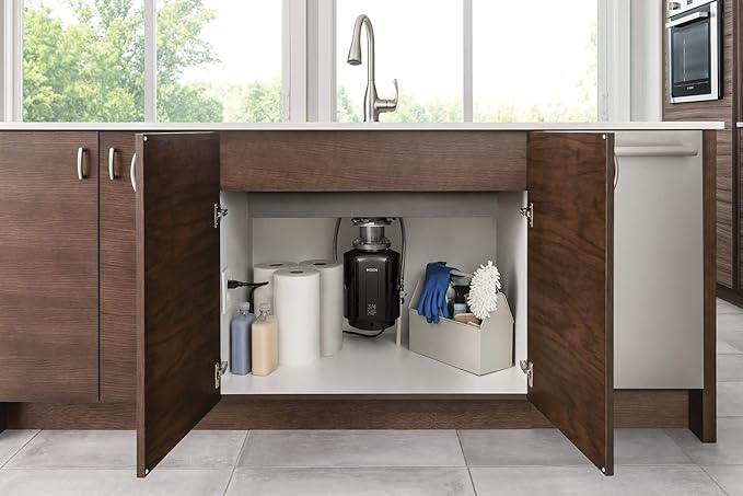 Moen Host Series Garbage Disposal for Kitchen Sink with Power Cord, Control Activation, Sound Reduction, GXB75C-Ruum Studio Home